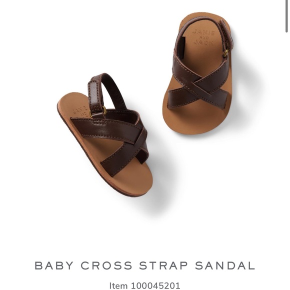 Janie and Jack Other - Janie + Jack Baby Cross Strap Sandal